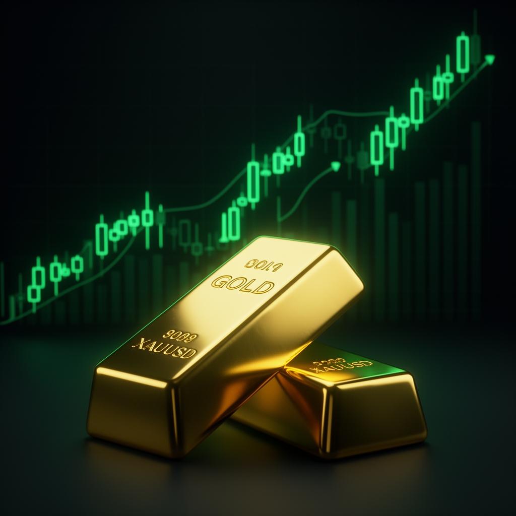 Gold trading chart
