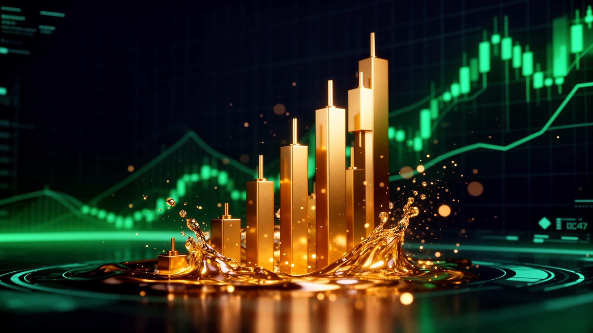 Gold trading chart